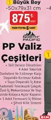 NORTH PACİFİC PP BÜYÜK BOY VALİZ 50X79X31 CM